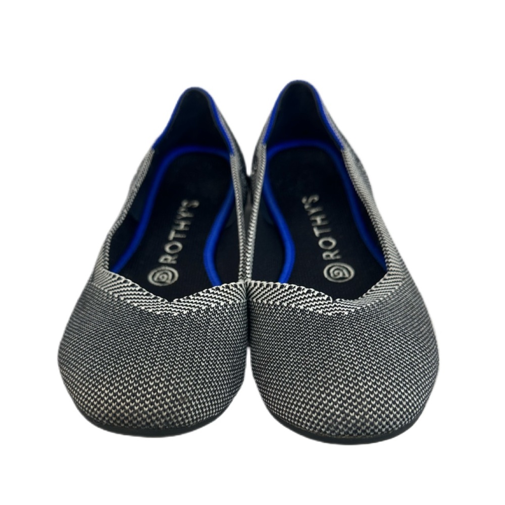 Rothy's Retired Grey Birdseye Cloud Round Toe Shoe Size 7